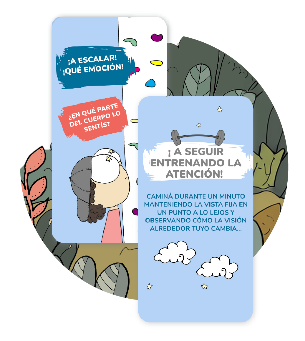 Tablero y personajes de Exploraventura